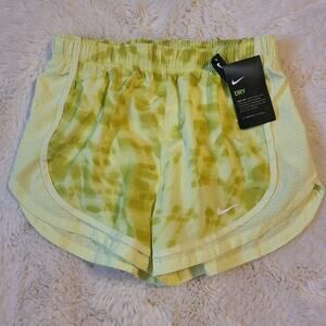 Nike dri fit yellow active shorts size Small